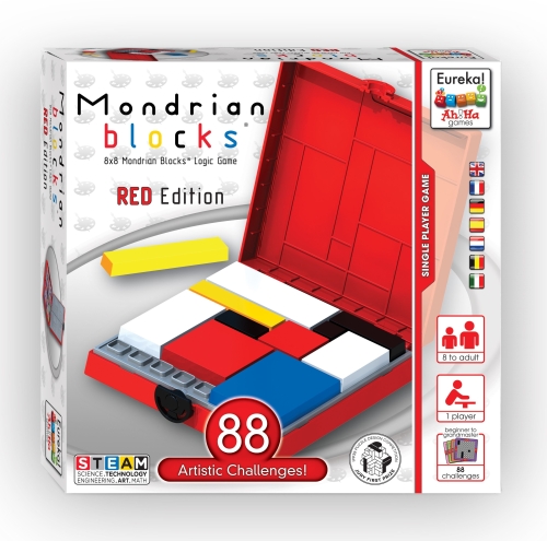 Ah!Ha un gioco da ragazzi Mondrian Blocks rosso